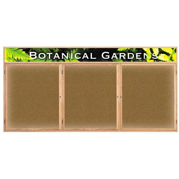 United Visual Products Open Faced Traditional Rounded Corkboard UV642ARC-BLACK-BLACK - main